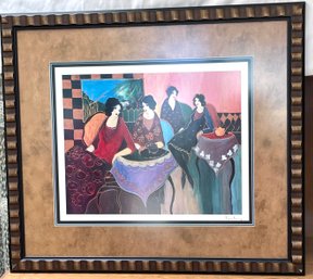 Framed Tarkay, Itzchak 'Two By Two' Seriolithograph In Color On Paper, Signed In Plate
