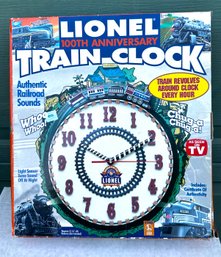 Vintage LIONEL 100th Anniversary Train Clock