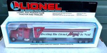 LIONEL RailRoader Club Tractor And Trailer 6-12875 Die-Cast Metal Cab
