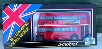 (P3) SOLIDO Bus Londonien Double Decker Die Cast Bus