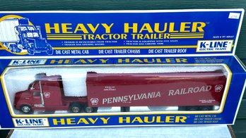 K-LINE Electric Trains - Heavy Hauler Pennsylvania Railroad Die Cast Tractor Trailer