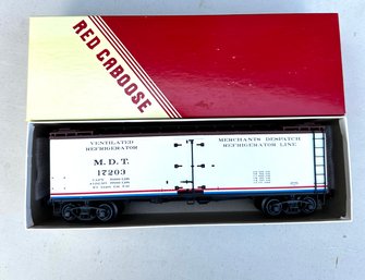 (C14) RED CABOOSE Wood Sided Refrigerator Car MDT