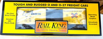 (C25) RAIL MTH Electric Trains - Railbox Semi-Scale Box Car RK-7409L