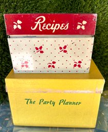 Vintage Recipe Box & Party Planner