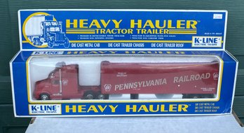 K-LINE Electric Trains - Heavy Hauler Pennsylvania Railroad Die Cast Tractor Trailer