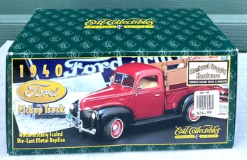 (P8) ERTL COLLECTIBLES - Die Cast 1940 Ford OSH Pickup Truck
