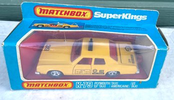 (P12) Matchbox SuperKings K-79 Plymouth 'GF' Taxi