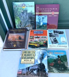 (C106) Big Lot Of Coffee Table Train Themed Books