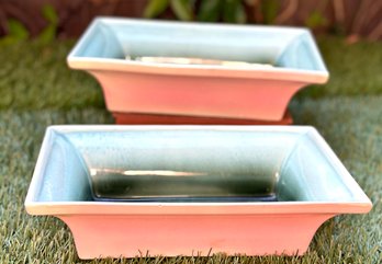 Vintage Pottery Dishes S/2