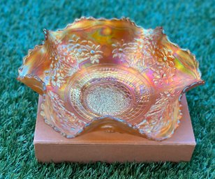 Vintage Fenton Ruffled Glass Candy/Trinket Bowl
