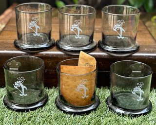 Vintage 1970s Set Of Star-Kist Glasses S/6