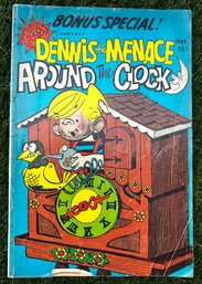Vintage Comic Book - DENNIS THE MENACE 'AROUND THE CLOCK' (FAWCETT NO. 44, SPRING, 1967)
