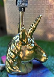 Unicorn Gold Colored Lamp