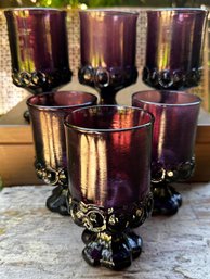Vintage Tiffin Franciscan Amethyst Glasses S/6