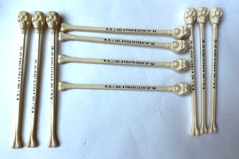 Vintage 1960s Skeleton Stir Sticks S/10