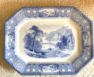 Antique STAFFORDSHIRE Shannon Transferware Platter