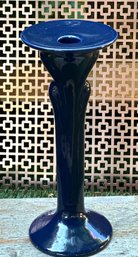 Vintage Ceramic Navy Blue Candle Stick Holder