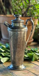 Vintage Hammered Silver Plate Cocktail Shaker