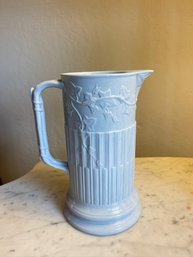 (A39)  Antique STAFFORDSHIRE Charles Meigh Ribbed Relief Moulded Jug