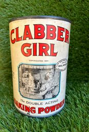 Vintage XL Clabber Girl Baking Powder Tin
