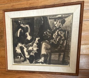 Vintage 1960 Pablo Picasso 'Danseuse Et Picador (Dancer And Picador) Lithograph On Paper Numbered 41/50