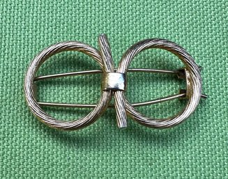 Vintage Gold-Tone Textured  Hair Clip