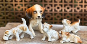 Vintage Japan Porcelain Dog Figurines  Midcentury Spaniels, Terriers & Kitsch Pup Vibes