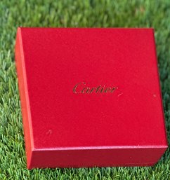 Authentic Cartier Jewelry Box & Suede Travel Pouch  Iconic Red Set