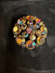 Vintage 1950s Karu Arke Inc. Aurora Borealis Brooch