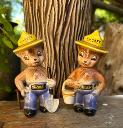 Vintage NOTCREST Smokey Salt & Pepper Shakers