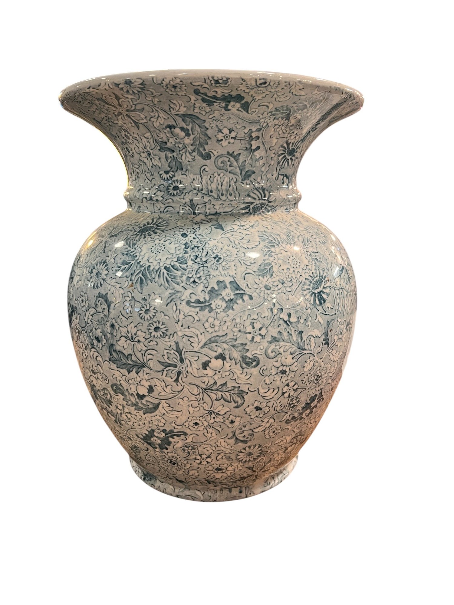 Antique Transferware Clementson Shelton Siam Ironstone Vase #1606 ...
