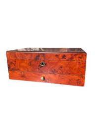 Vintage Lenox Faux Tortoise Jewelry Box