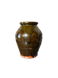 Antique Redware Glazed NC Pottery Vase