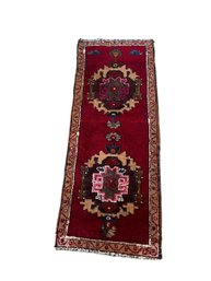 Antique Hand Knotted Turkish Prayer Rug