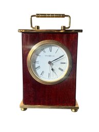 Howard Miller Rosewood And Brass Carriage Clock