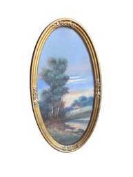 Antique 1900s Charcoal Landscape Artwork
