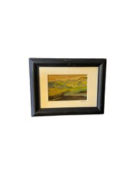 Small Signed Landscape Canvas Painting