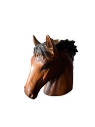 Vintage Brown Ceramic 1950s Inarco Japan Ceramic Horse Head Planter