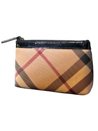 Vintage Burberry Makeup Bag