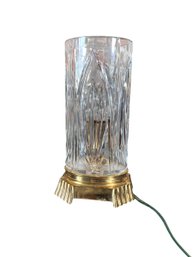 Vintage Waterford Crystal And Brass Lamp