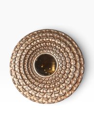 Really Nice Large Round Leaf Pattern Mirror