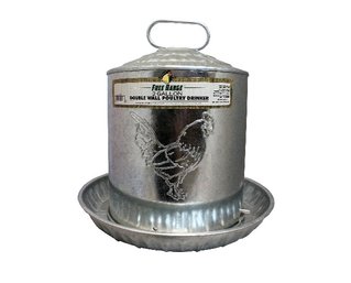Manna Pro Hanging Galvanized Steel Chicken Waterer 2 Gallon