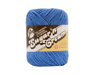 Lily Sugar & Cream Yarn Blueberry Color 2.5oz Each Medium Cotton 6 Count