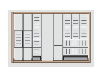 Blum Wide Drawer Utensil Organizer For 21' Length Drawers