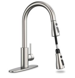 Ifaucet Kitchen Faucet With Pull-down Sprayer Brushed Nickel 15-1/2' (incomplete)