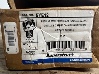 Thomas & Betts Superstrut Regular Steel Spring Nuts Galvanized Zinc 25 Count