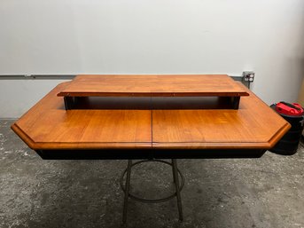 Sunset Trading Hardwood Dining Tabletop 4' X 3' With Leaf Extension Sunburst/black Color (No Base Column/Leg)