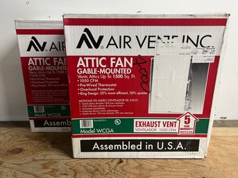 Air Vent 18' Steel Gable Mount Power Fans 2 Count