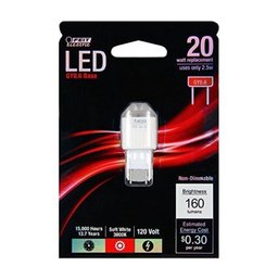 Feit Electric LED Outdoor Security Light Bulbs 20w 120v Gy8.6 5 Count