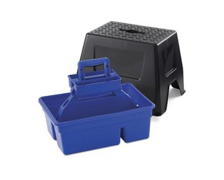 Little Giant Duratote Stable Stool & Tote Box With Carrying Handle